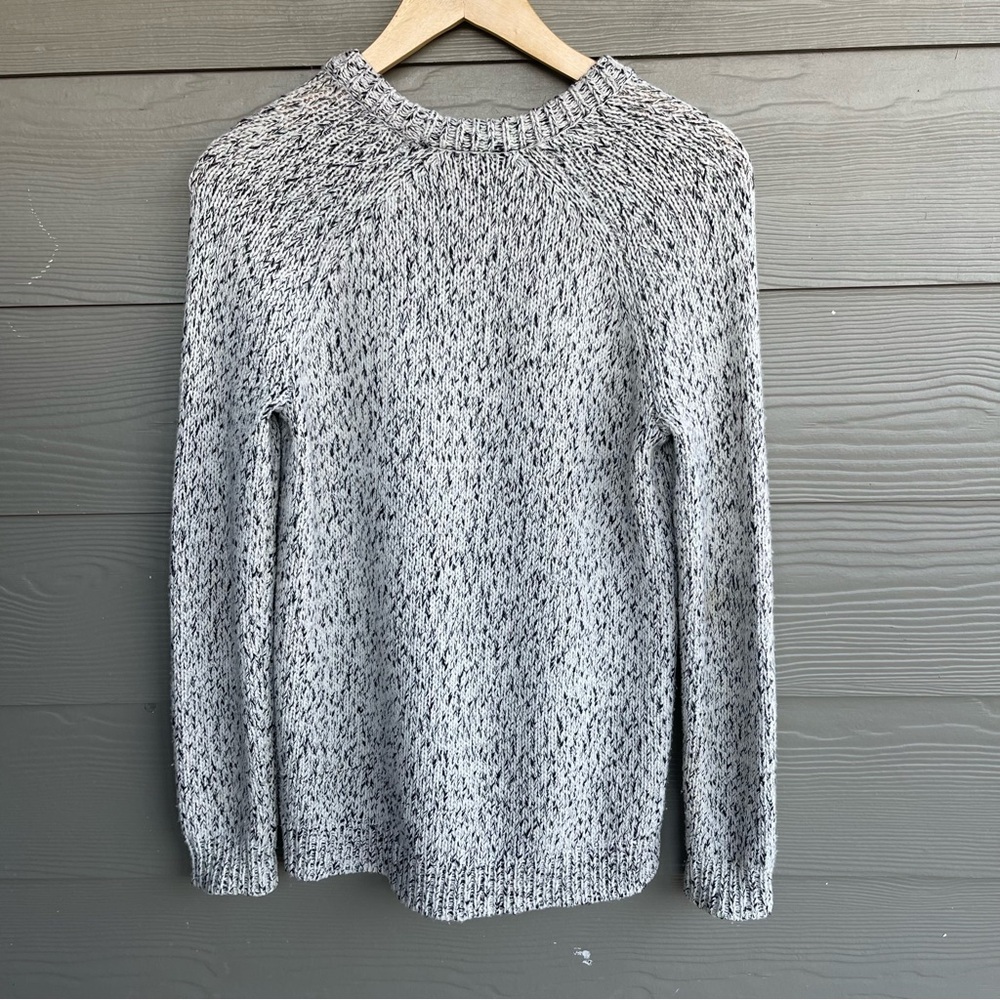 Theory marled knit pull over sweater